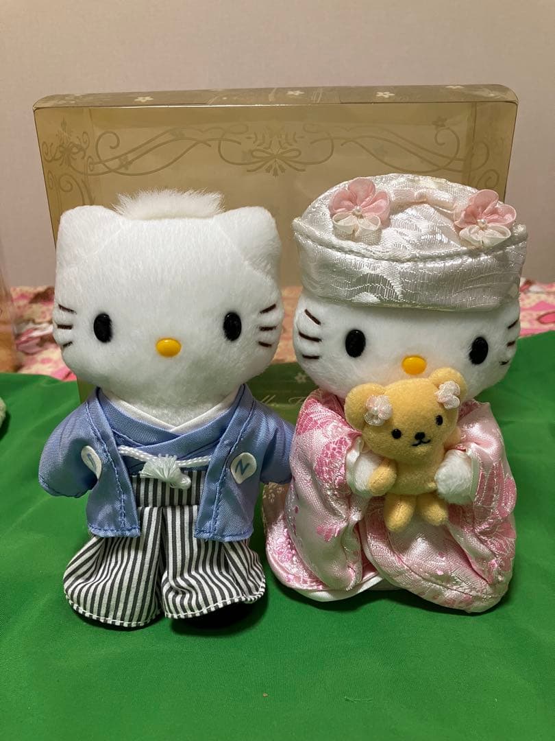 希少　サンリオ　ハローキティ　ダニエル　和装結婚式　うちかけ　ぬいぐるみ