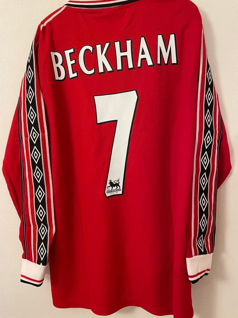 マンチェスター・ユナイテッド 98-99シーズンベッカム 7番 シャツ長袖ホーム