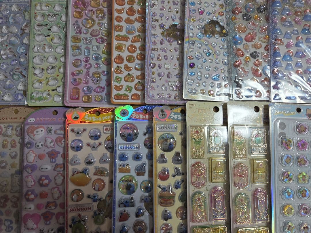 シールまとめ売り　コットンパフィー　おはじき　うるちゅる