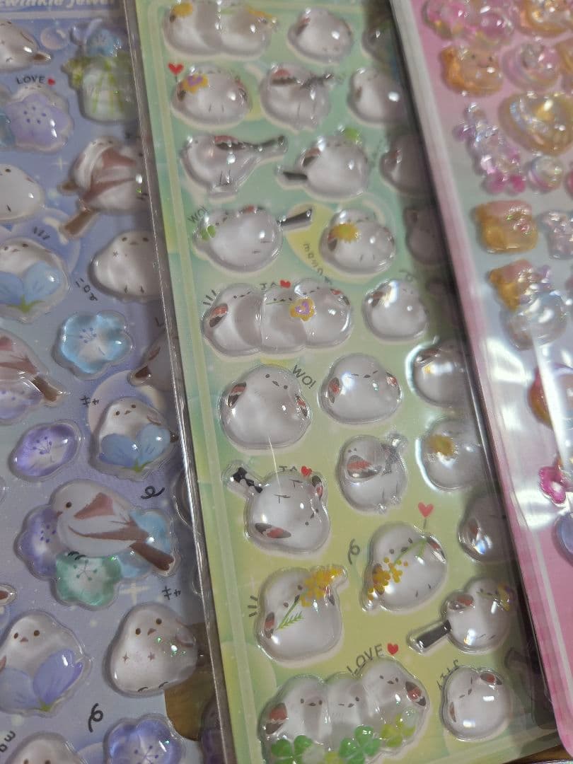 シールまとめ売り　コットンパフィー　おはじき　うるちゅる