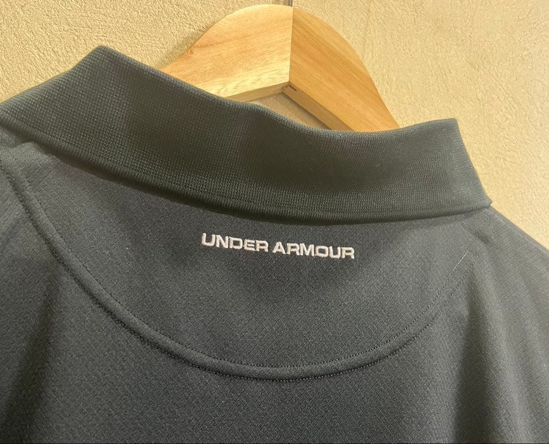 【大きいサイズ】 UNDER ARMOUR ブラックポロシャツ（半袖）