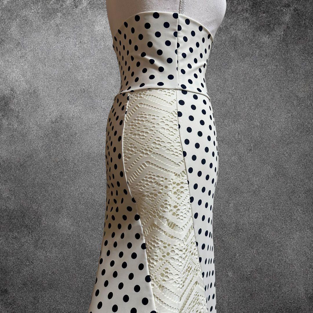 エスカルゴファルダ　水玉×レース重ねデザイン　1点もの