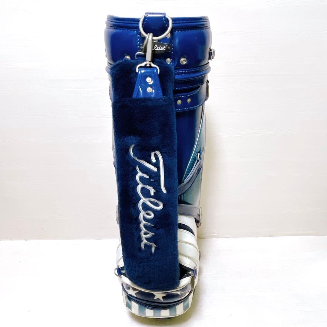 希少 美品 タイトリスト キャディバッグ 9.5型 ヴィンテージ トリコロール