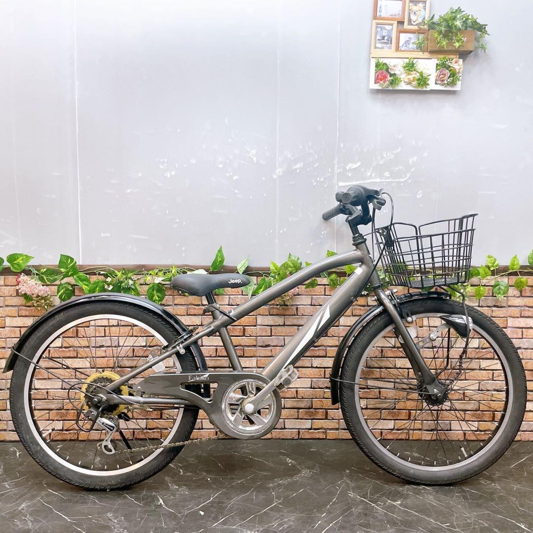 【94】子供用自転車 子供車 グレー系 22インチ