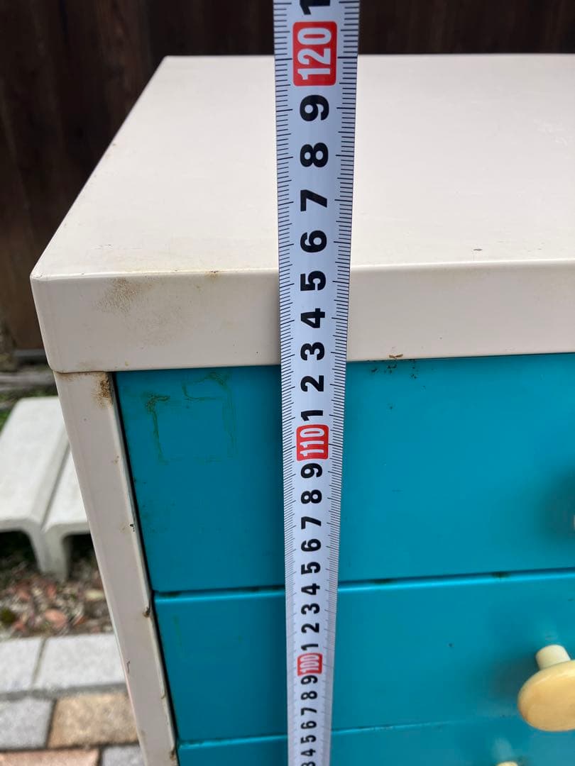 TOHO スチール キャビネット 引き出し 事務用品　レトロポップカラー