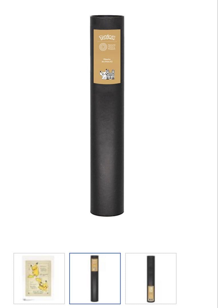 【限定品】ポケモン30周年 ロンドン自然史博物館コラボ A3ポスター ピカチュウ
