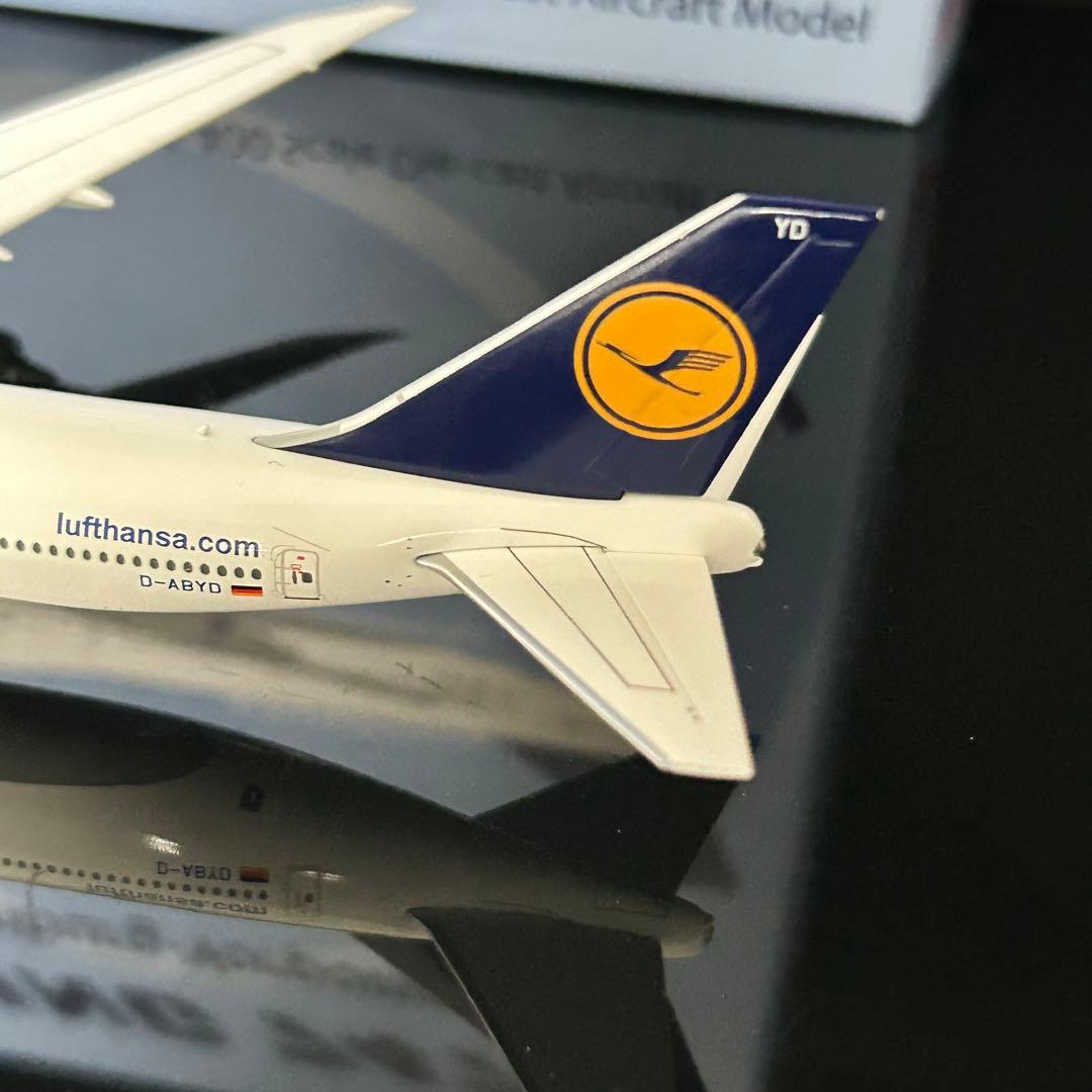 YYwings ルフトハンザ B747-8 D-ABYM 1/400 スタンド付