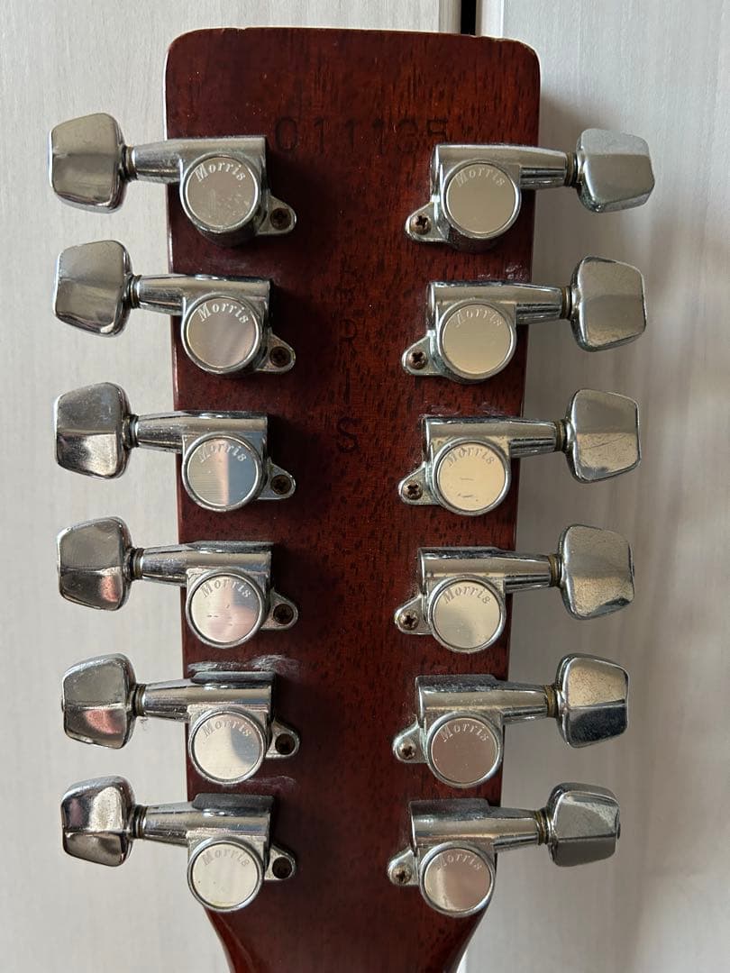 日本製Morris B50 12弦ギター ケース付き　1970年代 ケースつき