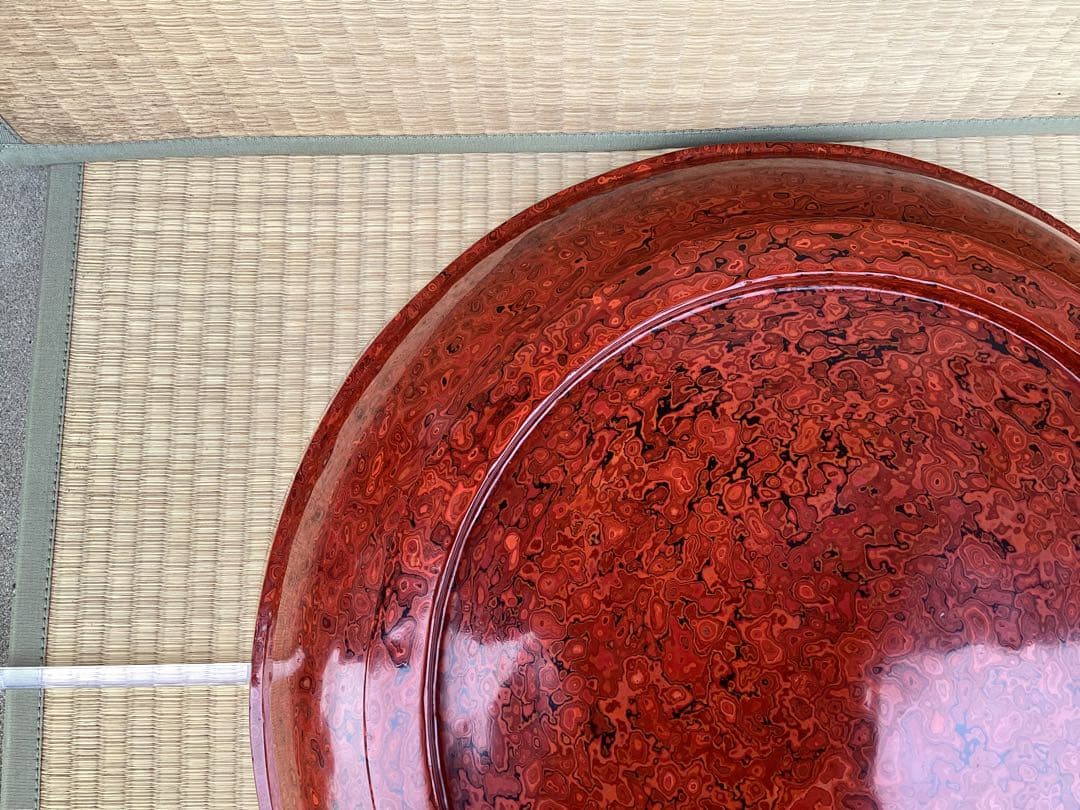 会津塗 こね鉢　研ぎ出し　高級品　そば打ち道具　売り切り　(検) 津軽塗　若狭塗