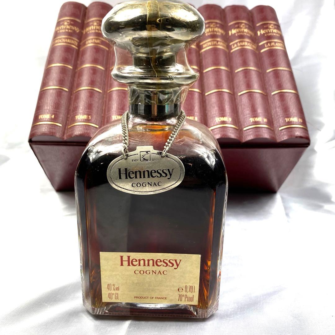レア　ヘネシー ライブラリー デキャンタ シルバートップ ブランデー 古酒 箱付