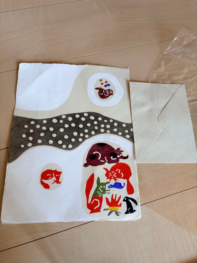 柚木沙弥郎染絵レター作品2セット