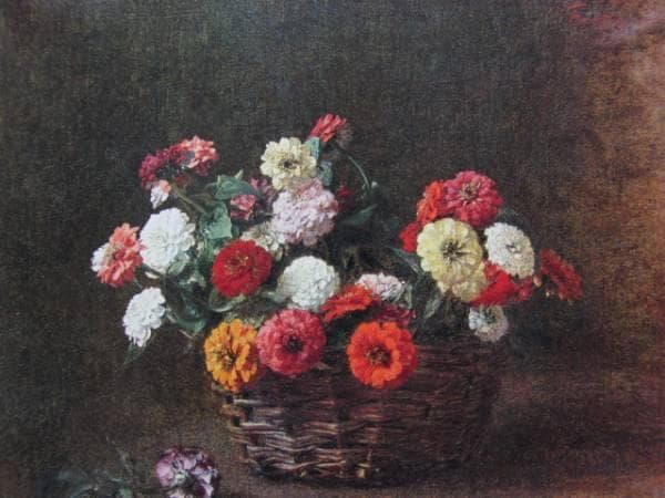 アンリ・ファンタン＝ラトゥール、「ZINNIAS」、海外版超希少レゾネ