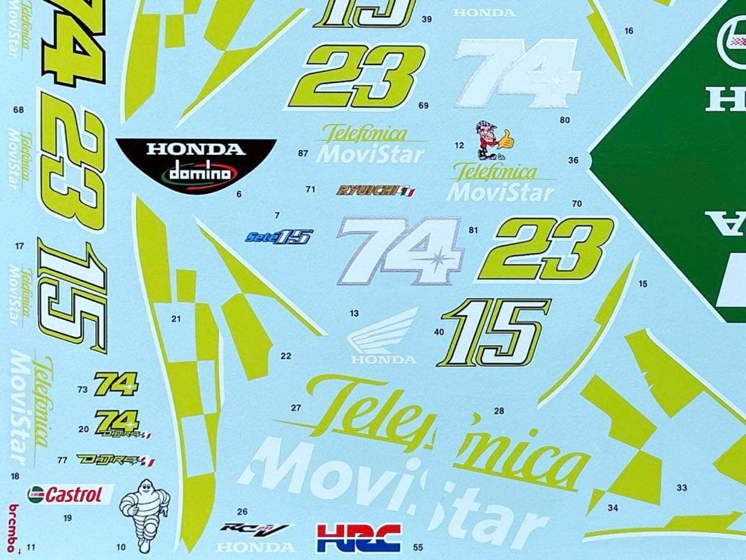 絶版 イタレリ 1/6 テレフォニカ・モビスター・ホンダ RC211V ‘03