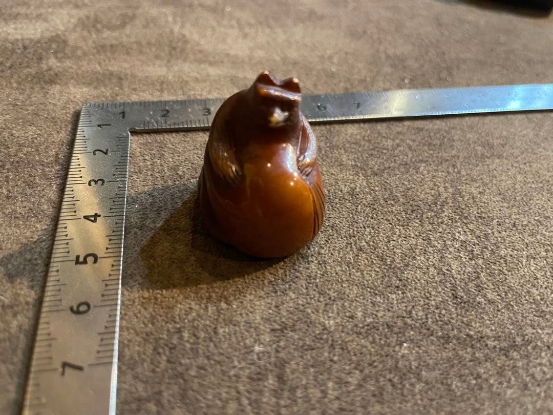 根付 狸 骨 牙等天然素材 銘あり