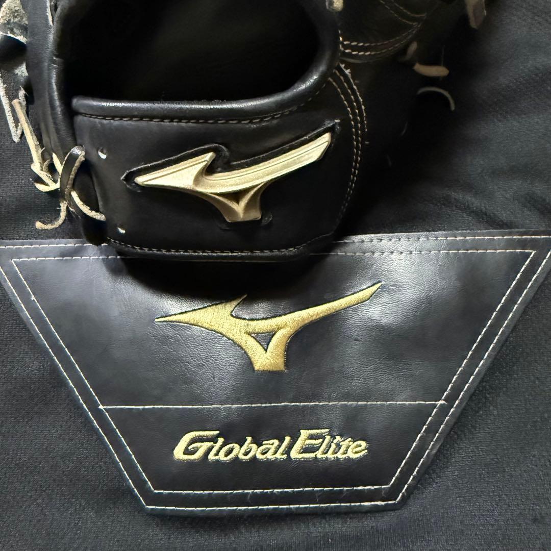 Mizuno Global Elite 硬式グローブ ブラック ケース付き