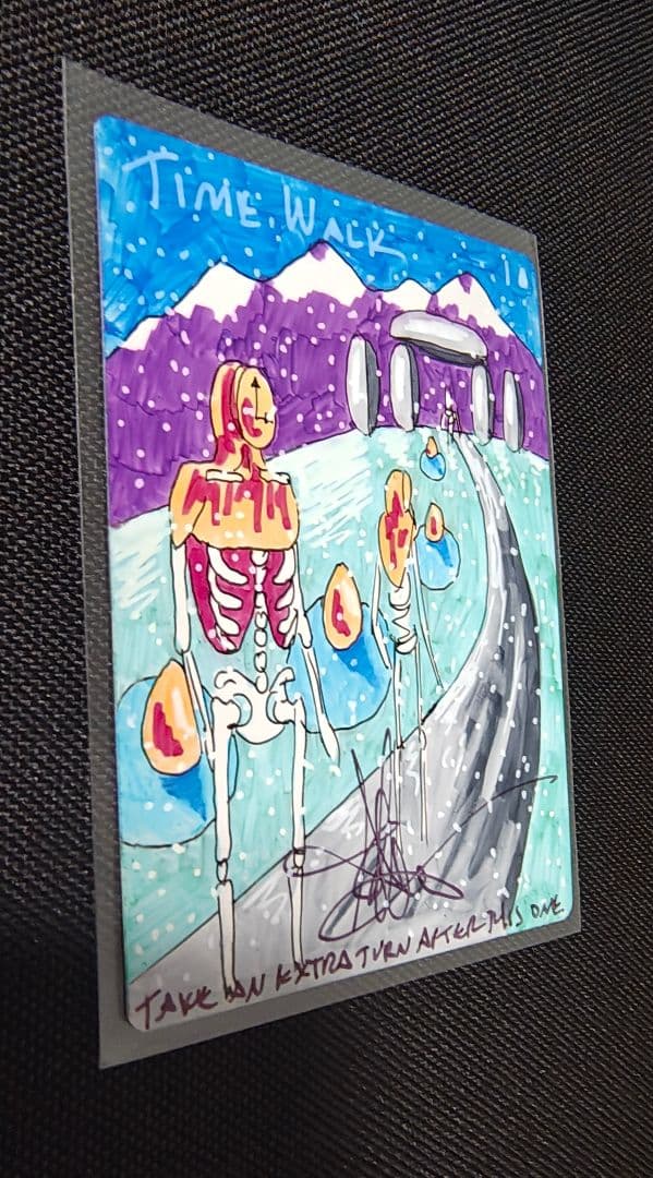 Time Walk Amy Weber氏 直筆サイン入りスケッチアート　　MTG