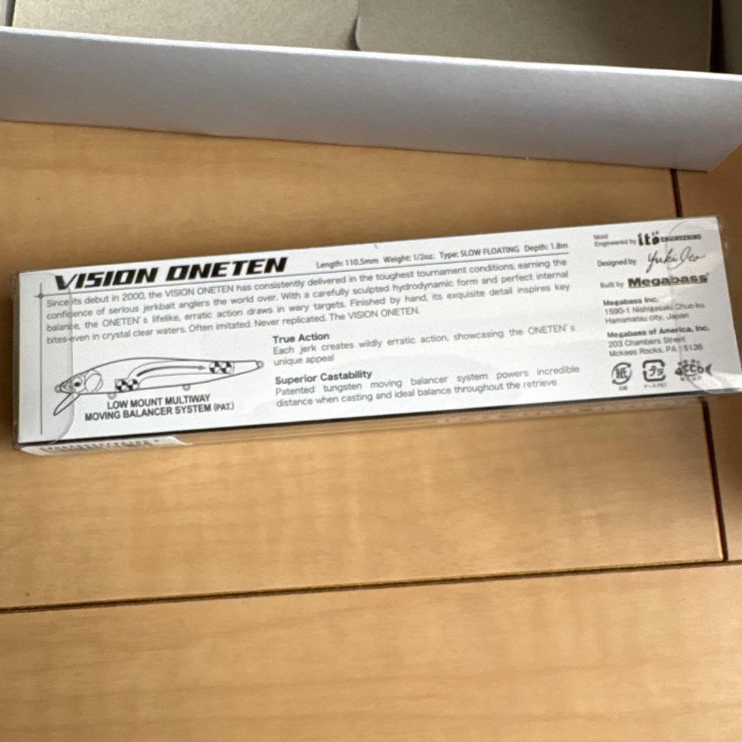 ルアー・フライ Megabass VISION ONETEN RTWL JET BLACK 3