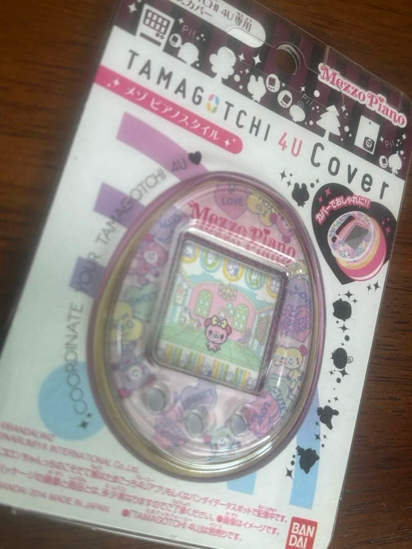 たまごっち4U 本体ピンク メゾピアノ着せ替えカバー＆ストラップ 動作確認済