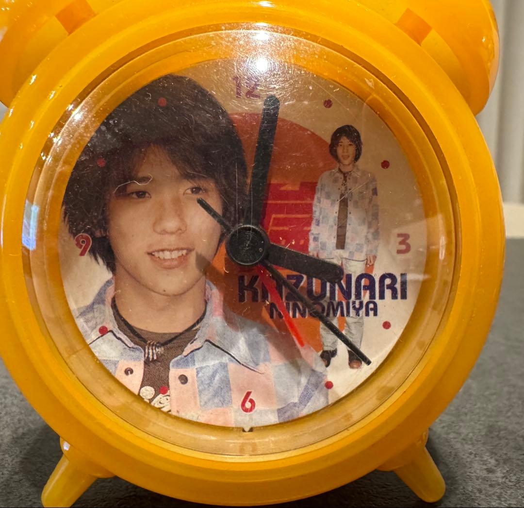 嵐　二宮和也　アラーム時計 イエロー