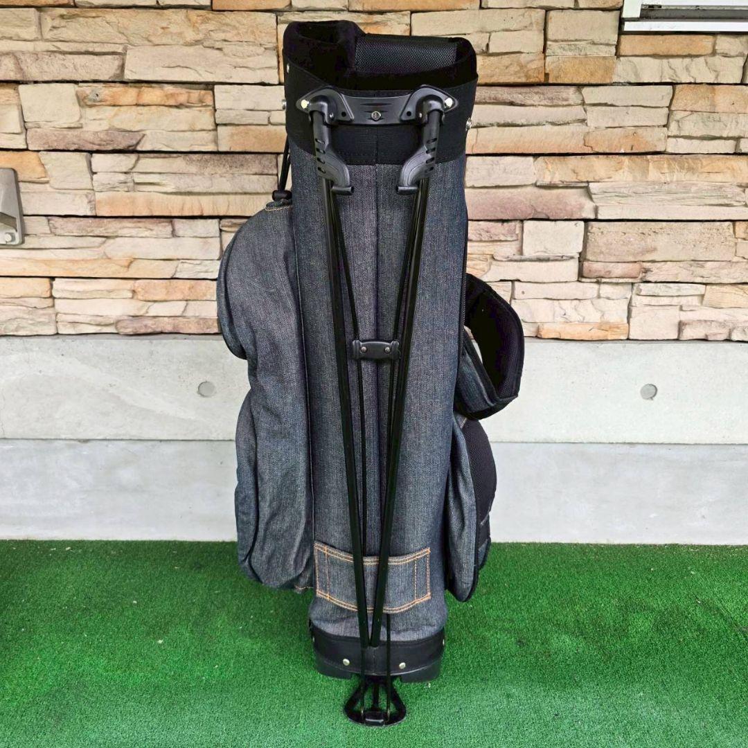 EVISU GOLF デニムキャディーバッグ8分割モデル スタンド機能付き