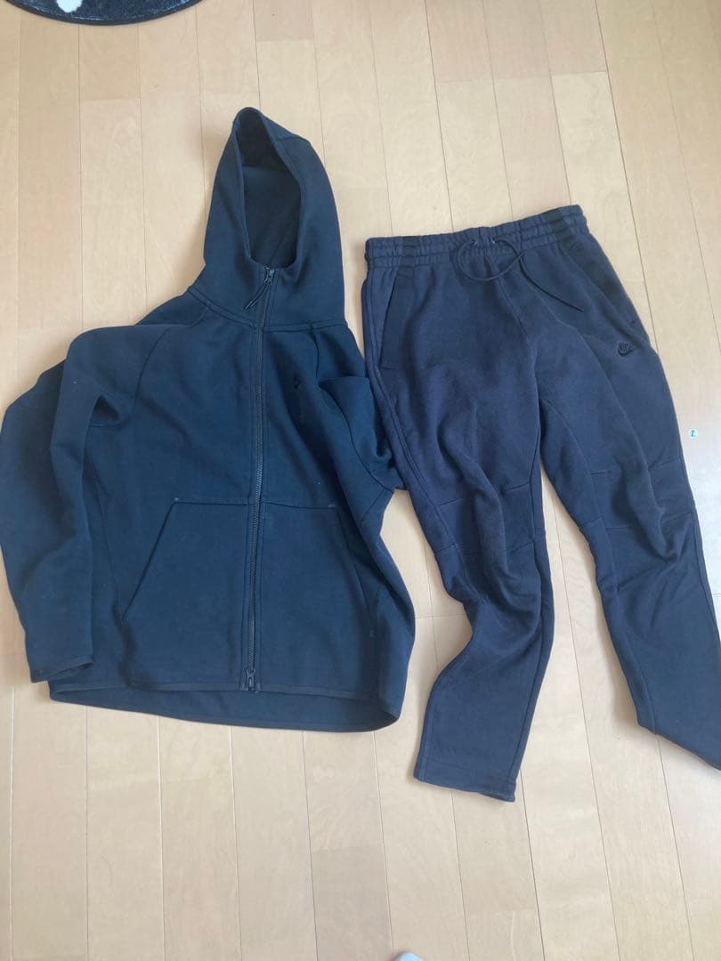 Nike テックフリースブラック上下セット 上L下Mバラ売り可値下げ交渉可