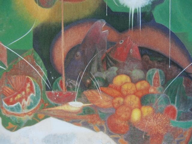 江村正光、【豊かに荒涼】、希少な額装用画集より、新品額装付、状態良好