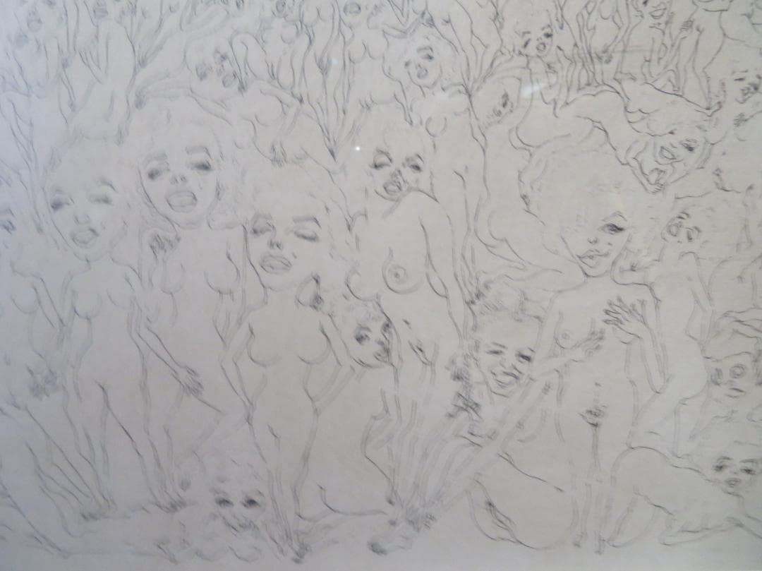 スズキ・シン一（鈴木慎一）　「マリリン曼荼羅」　エッチング　山形県　自由美術協会