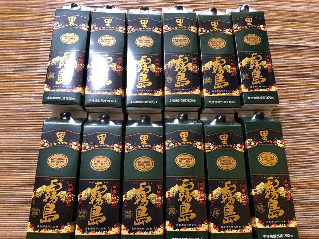 【12本セット】芋焼酎 黒霧島 1800ml パック 25%