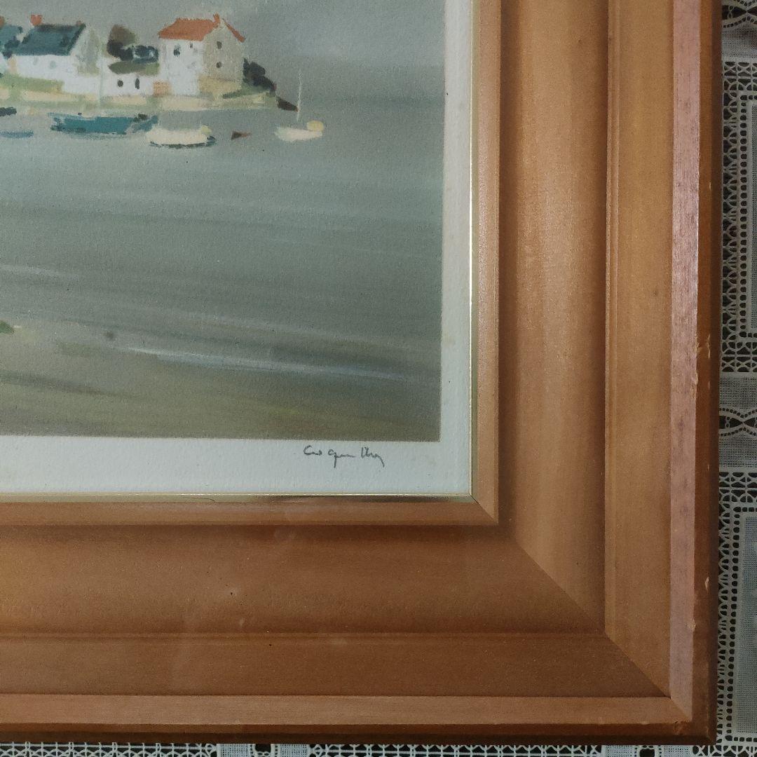 ジャック コキレイJacques Coquillayリトグラフ『モルビ湾嵐の後』