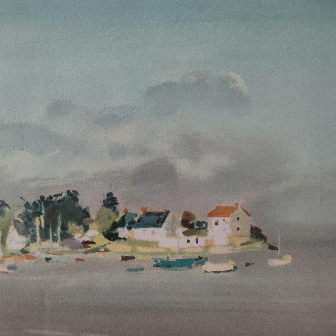 ジャック コキレイJacques Coquillayリトグラフ『モルビ湾嵐の後』