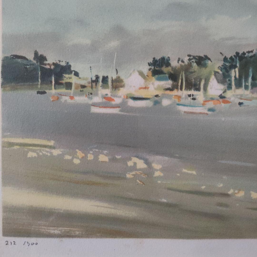 ジャック コキレイJacques Coquillayリトグラフ『モルビ湾嵐の後』