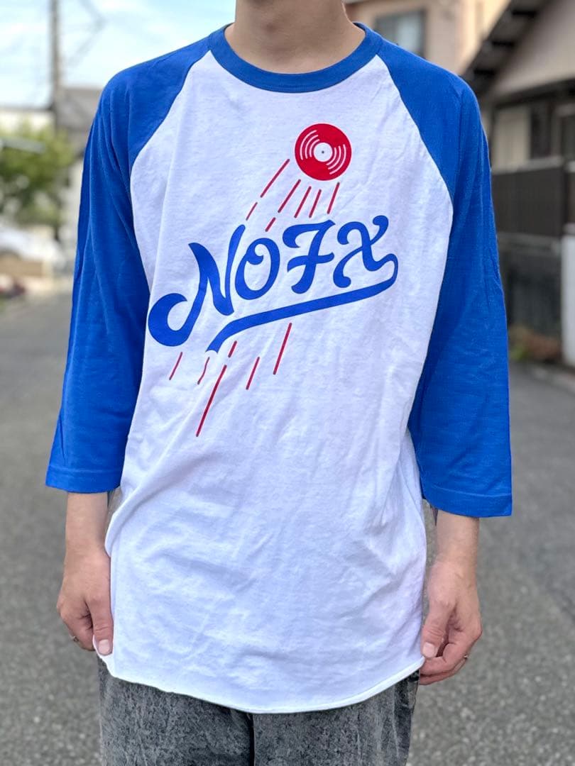 新品未使用 NOFX ラグランTシャツ Los Dodgers XLサイズ