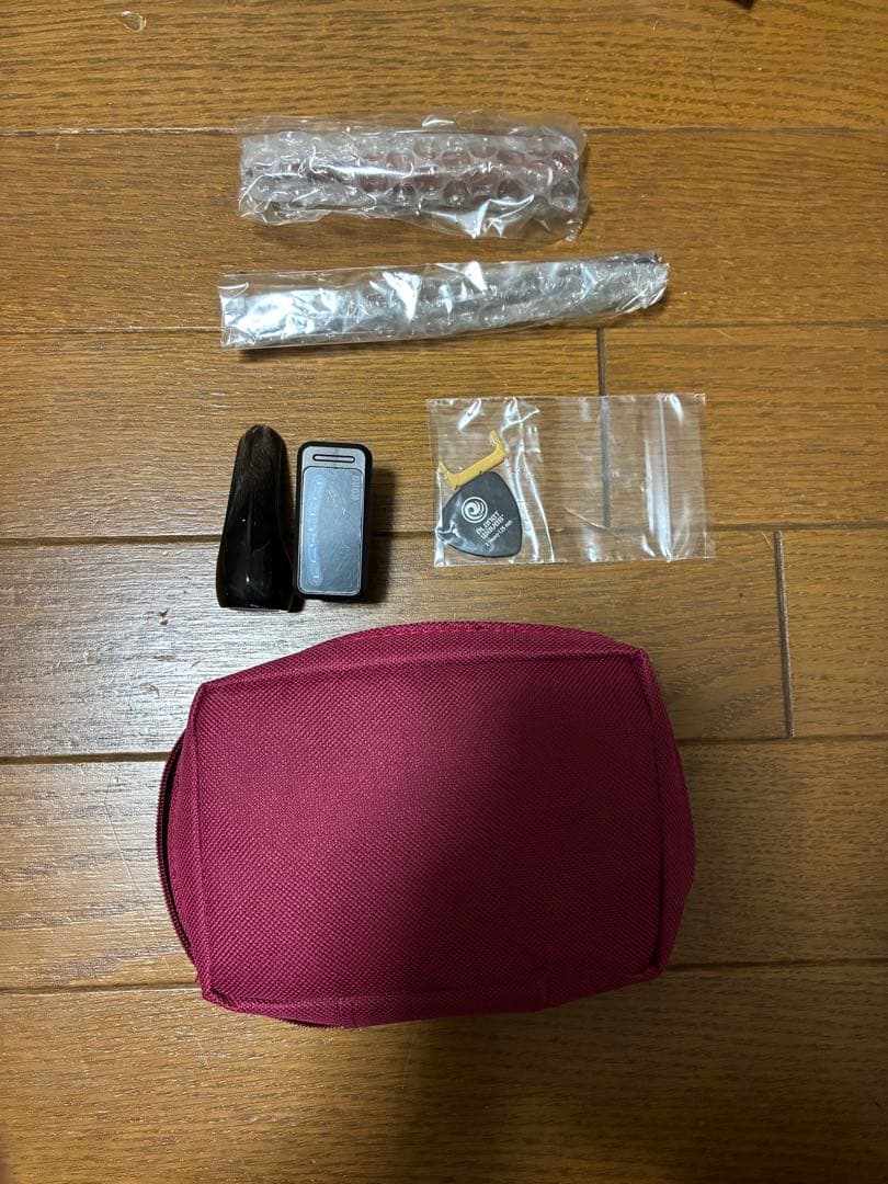 三線本体 ヘビ柄 ケース付き