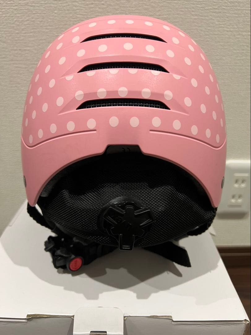 uvexヘルメット ピンク 水玉模様 ヘルメット