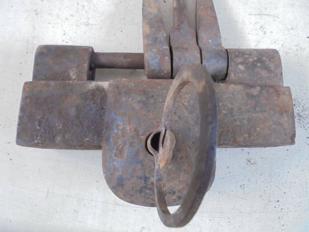 AKa6349　日本四大錠の一つ　因幡錠　鍵付き