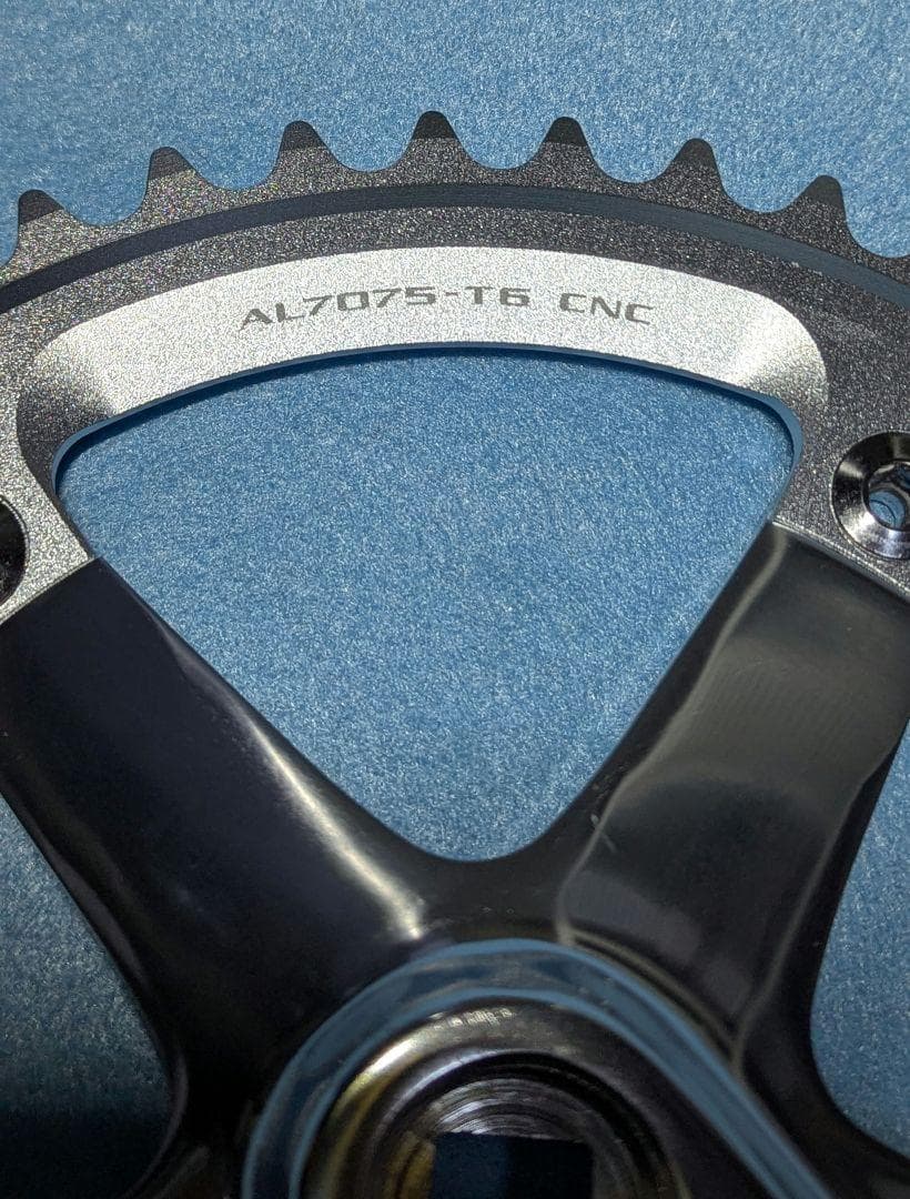 SKEACE スクエアテーパー ピスト用クランク 165mm 48T 　シルバー