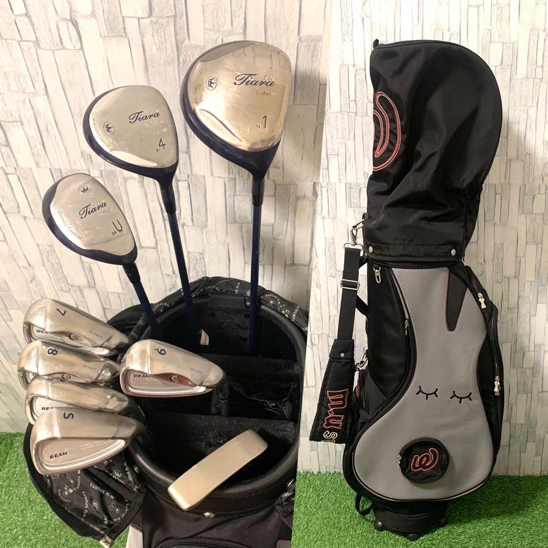 人気バッグ、高級アイアン付 ウィルソン Tiara EX レディースクラブセット