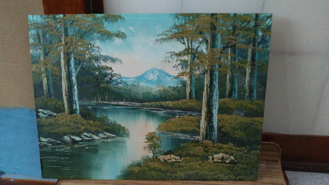 風景画です。油絵で描かれています。心を揺さぶります。