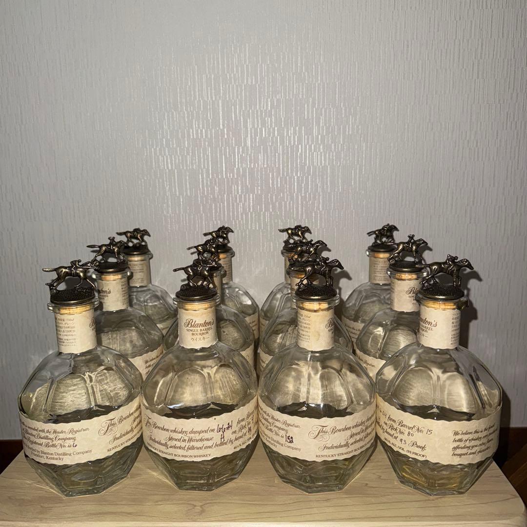 ブラントン　空瓶　未洗浄　化粧箱付き　12セット