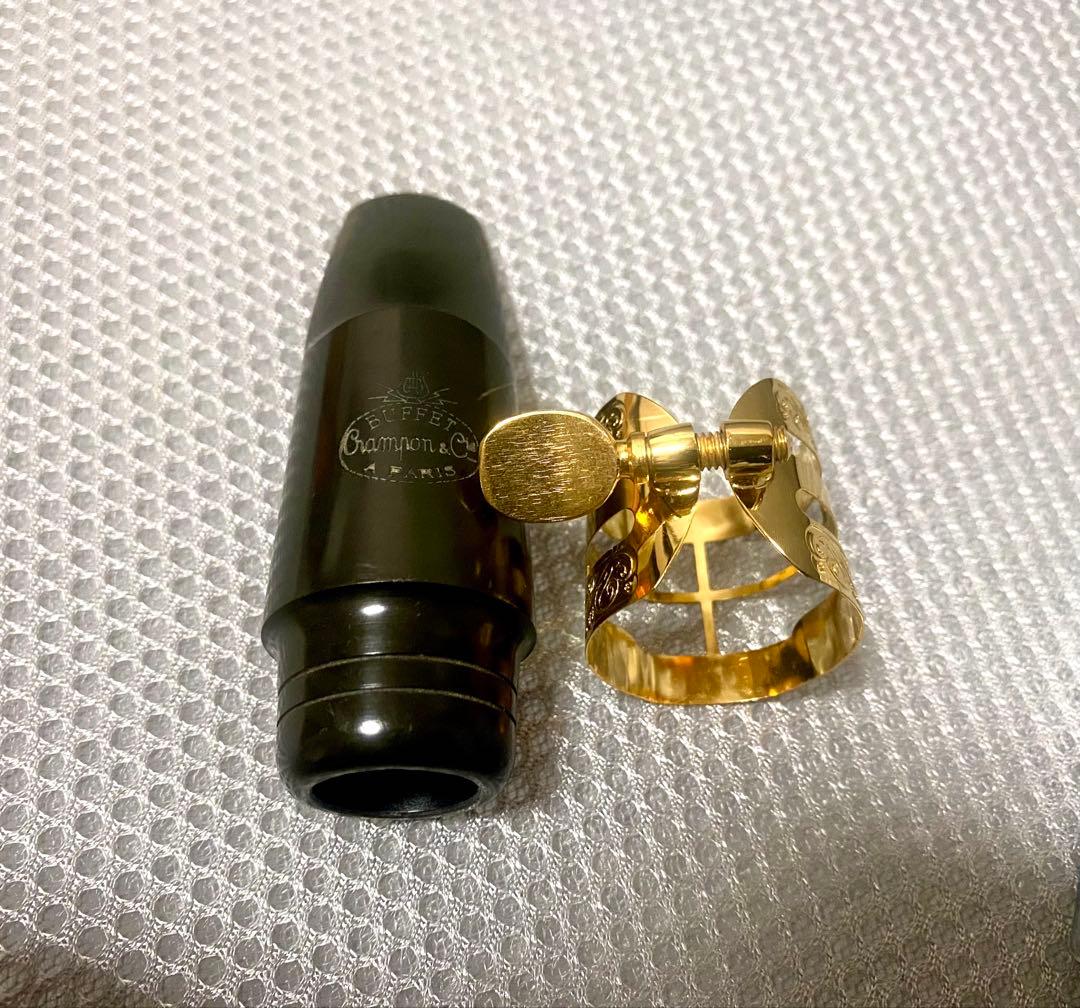 クランポン アルトマウスピース、ベイリガチャー、マウスピースキャップ　3点セット