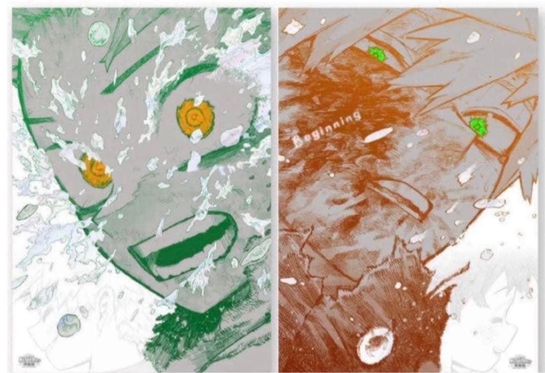 僕のヒーローアカデミア　ヒロアカ　原画展　ポスターセット　出久　爆豪