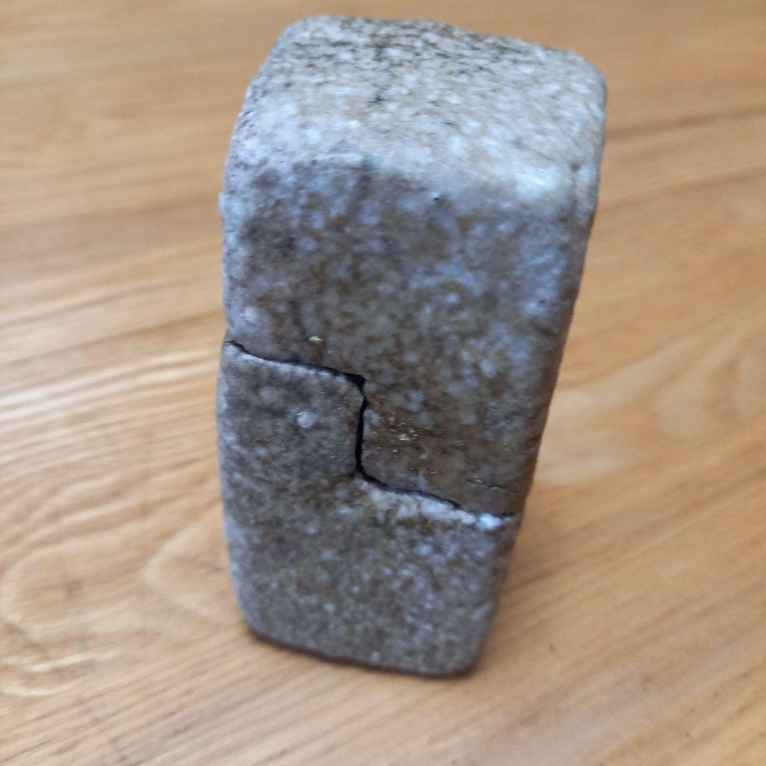 陶器オブジェ　作家物　分割陶箱➕丸い一輪挿し鈴音➕陶器お香立て　オマケ付き