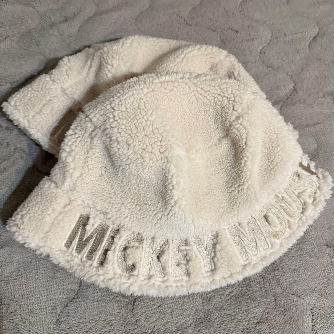 ミッキーマウス フリースバケットハット 2個セット