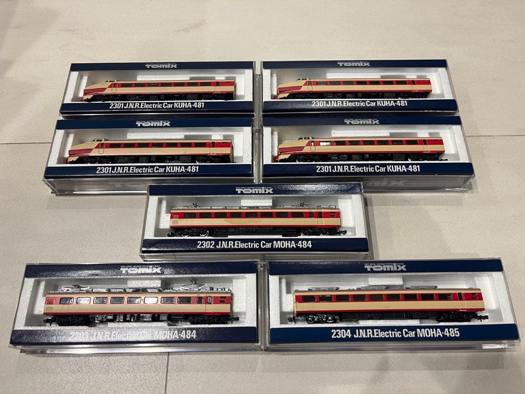 TOMIX Nゲージ 国鉄電車クハ481形•モハ484形・モハ485形7両セット