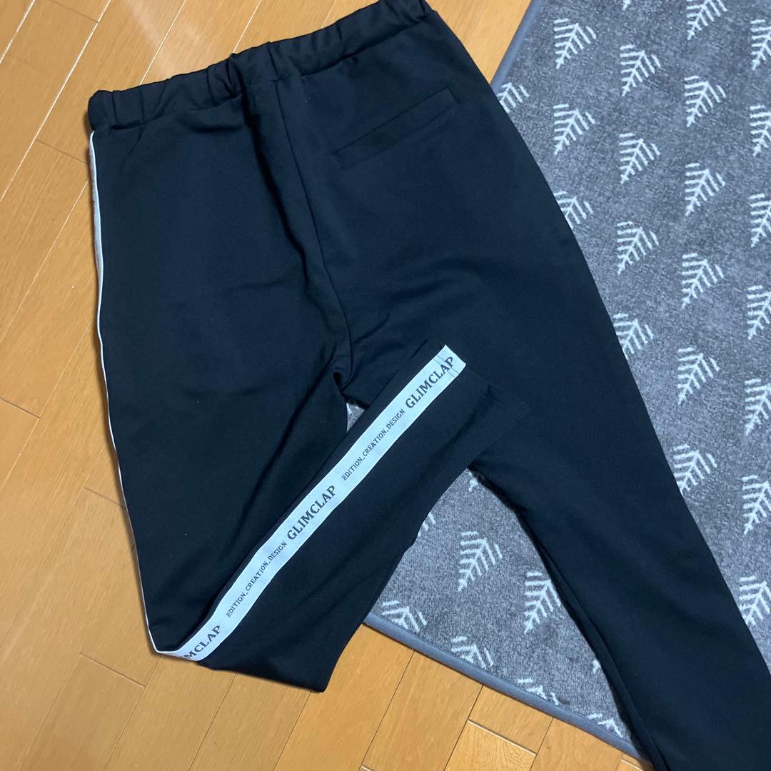 【GLIMCLAP】 Logo design jersey pants
