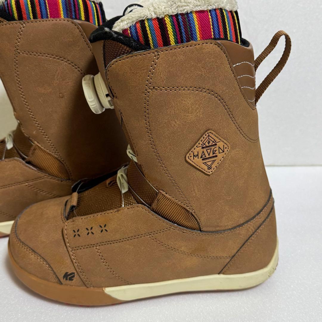 24.5cm K2 Haven 女性用スノーボードブーツ ブラウン 初心者