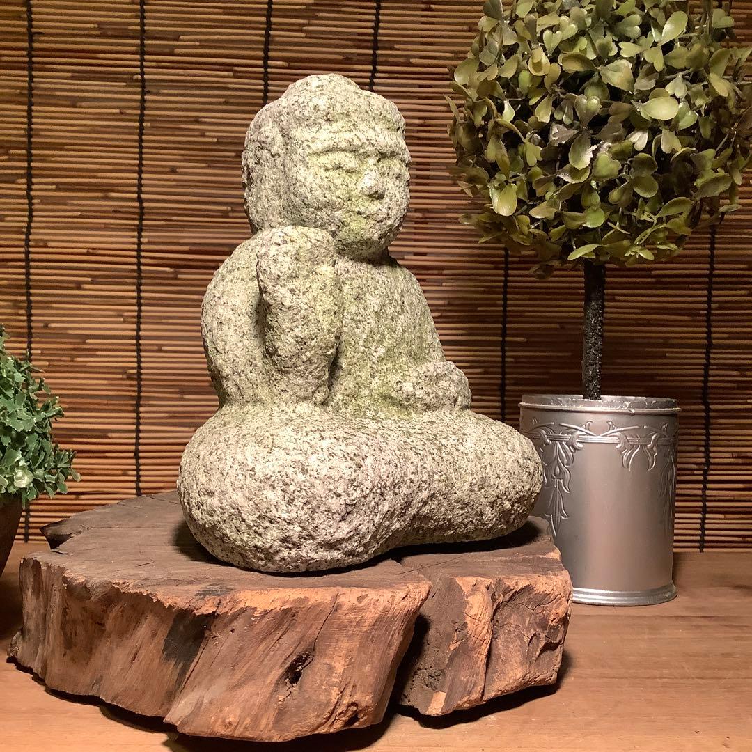 大正期・本師本仏「石仏・阿弥陀如来坐像」本願他力・他力本願・仏説無量寿経