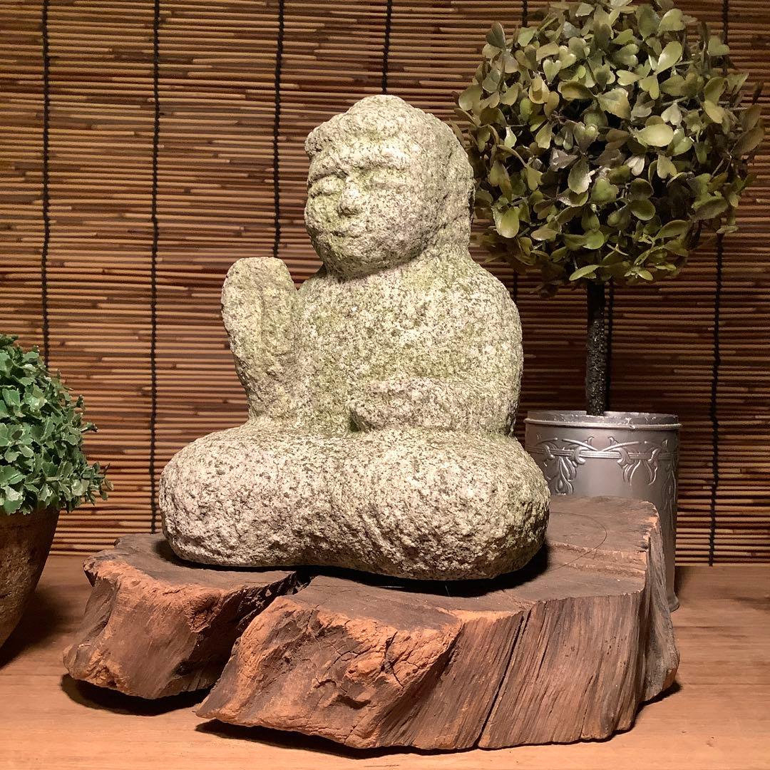 大正期・本師本仏「石仏・阿弥陀如来坐像」本願他力・他力本願・仏説無量寿経