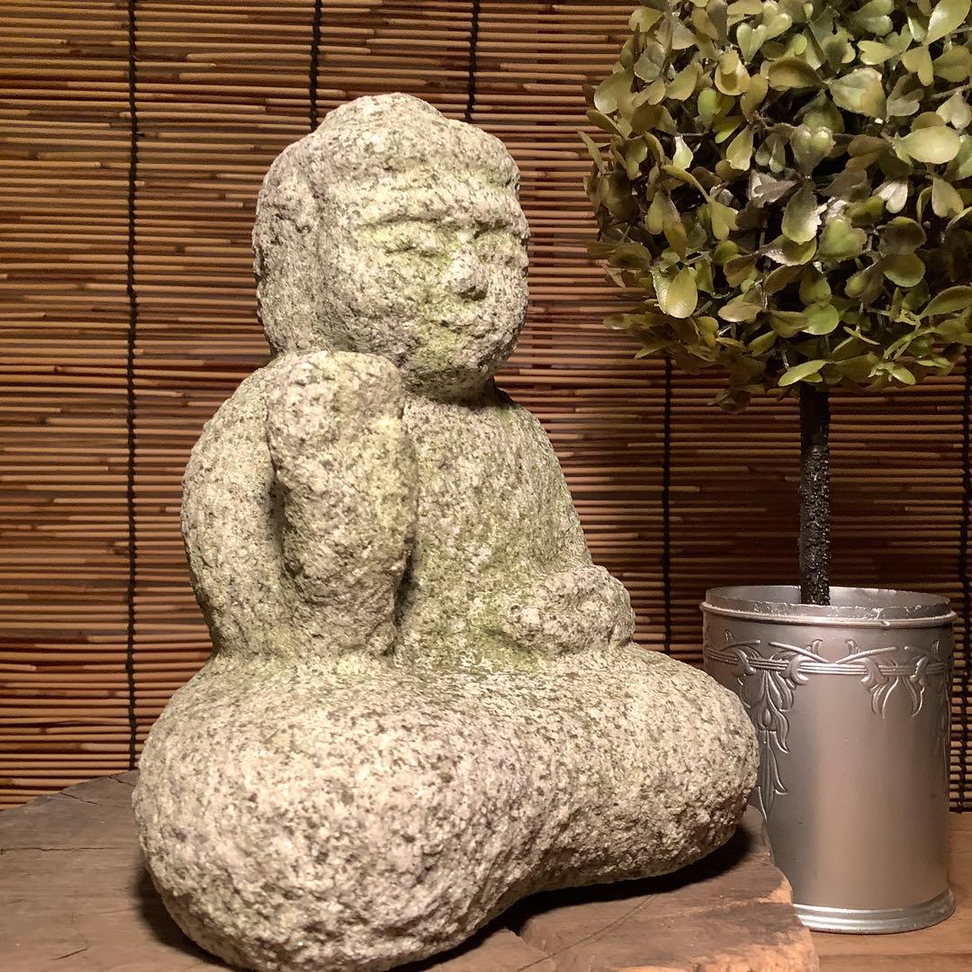 大正期・本師本仏「石仏・阿弥陀如来坐像」本願他力・他力本願・仏説無量寿経