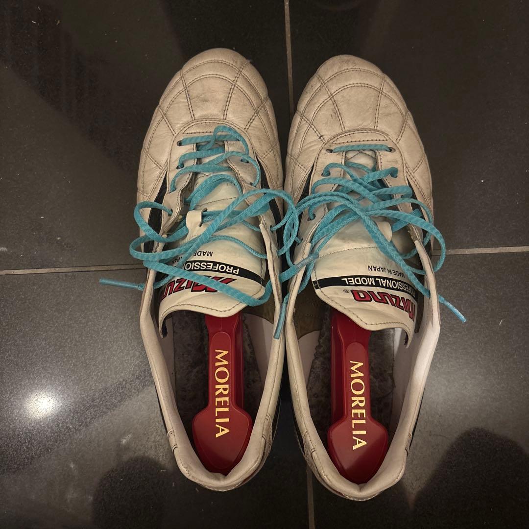 【即完品】27センチモレリア2白クロスステッチ 値段交渉可能 シューズキーパー付